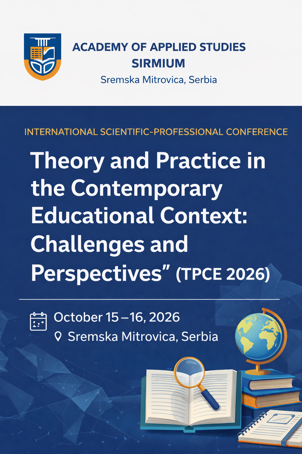 Научно-стручна конференција “Theory and Practice in the Contemporary Educational Context: Challenges and Perspectives” (TPCE 2026)